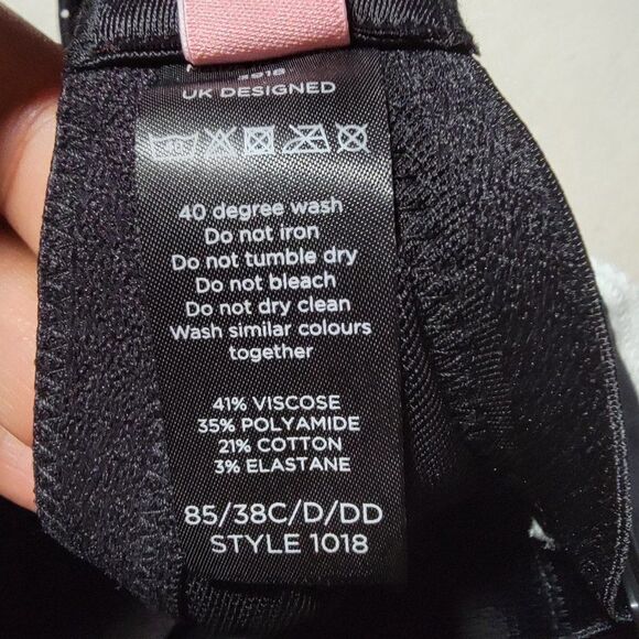 Royce Womens Black White Nursing Bra Size 38C/D/DD - Picture 7 of 11